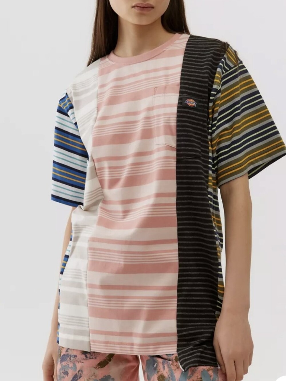 ReMADE by UO Dickies NWT Striped Multicolor T-Shirt